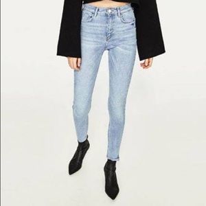 zara high rise jeans